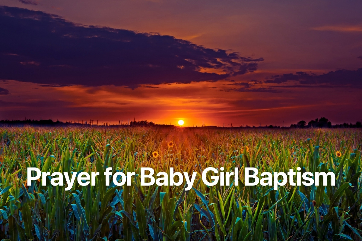 Prayer for Baby Girl Baptism