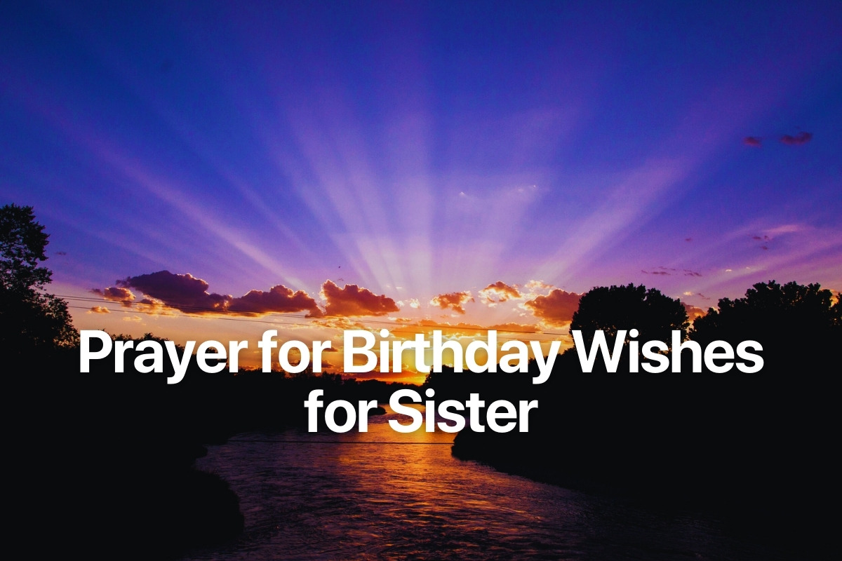 Prayer for Birthday Wishes for Sister