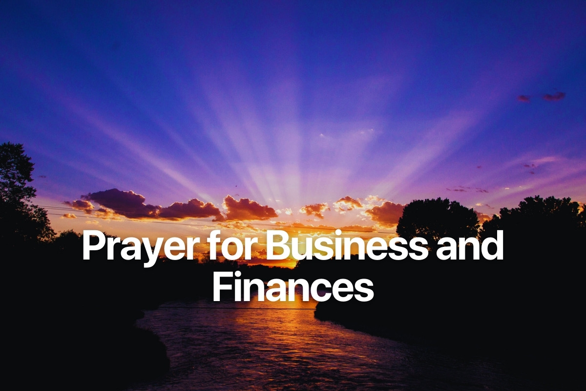 Prayer for Business and Finances