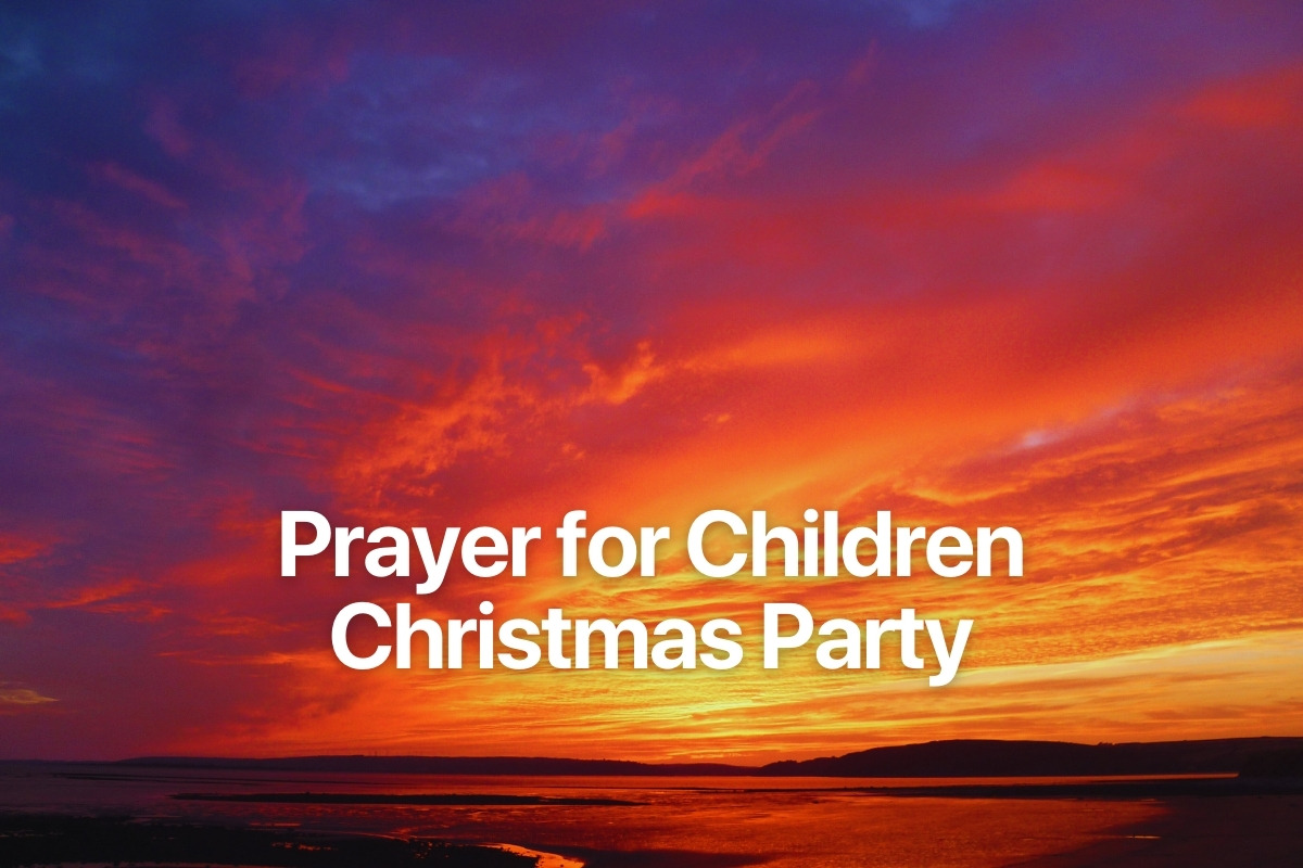 Prayer for Children Christmas Party