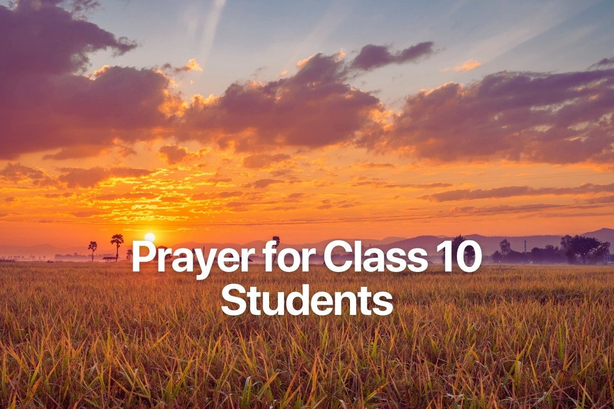 Prayer for Class 10 Students