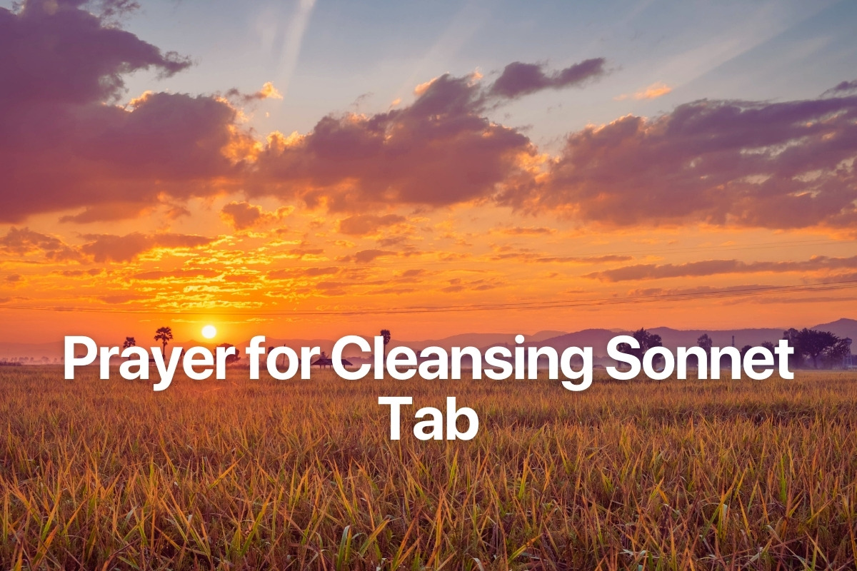 Prayer for Cleansing Sonnet Tab