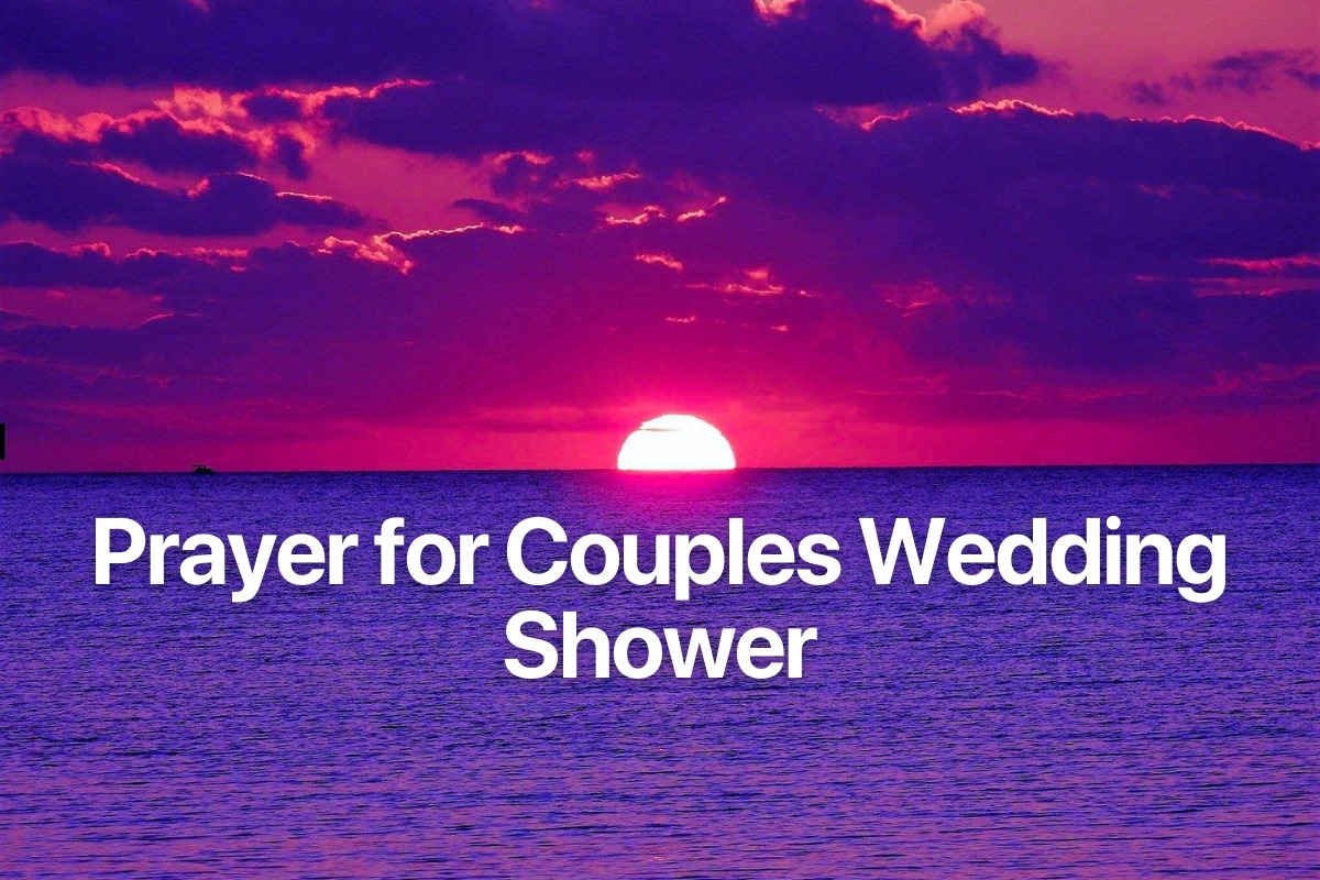 Prayer for Couples Wedding Shower