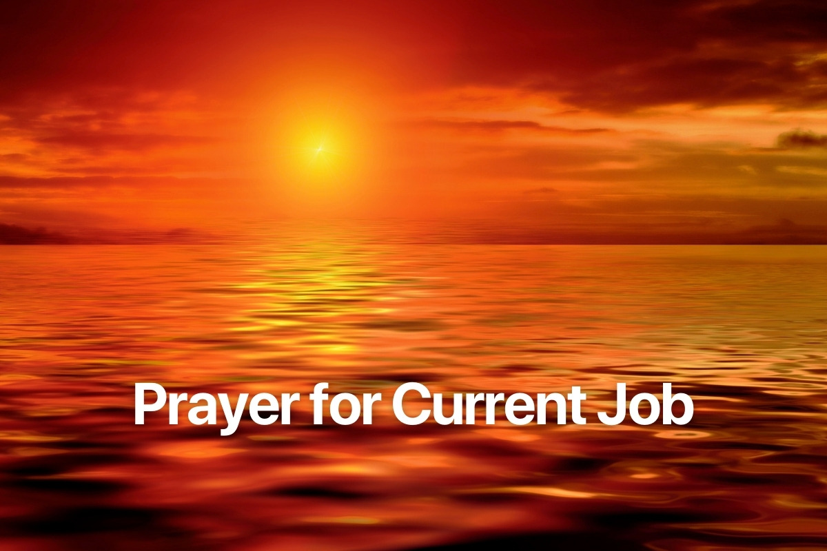 Prayer for Current Job