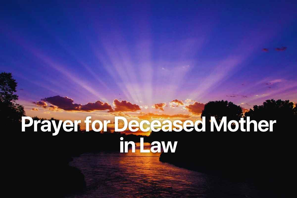 Prayer for Deceased Mother in Law