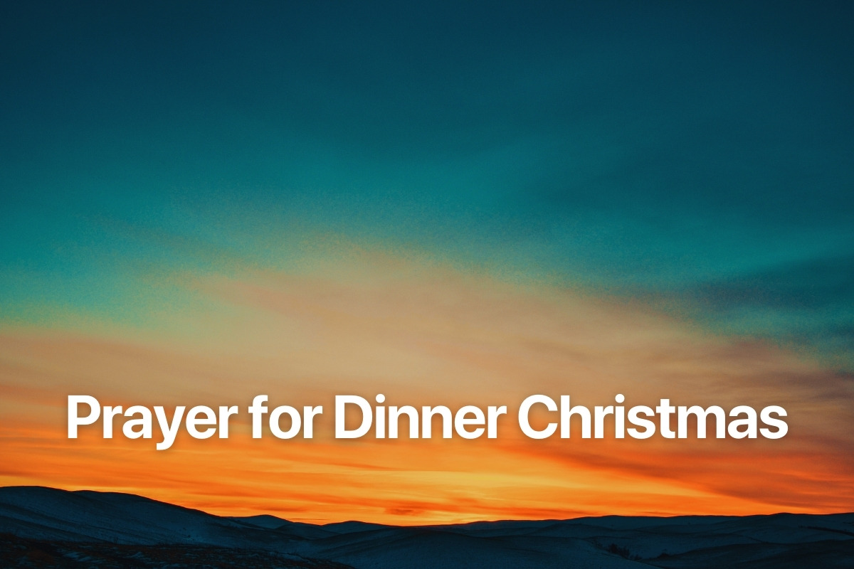 Prayer for Dinner Christmas