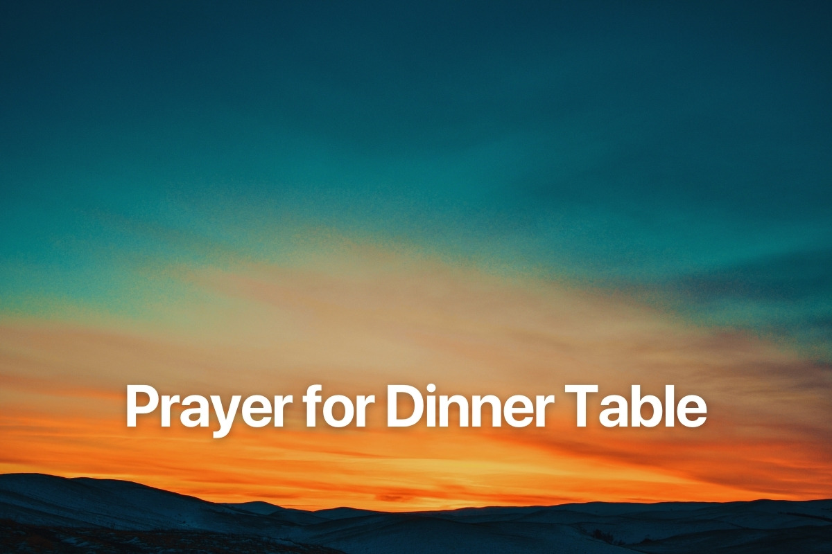 Prayer for Dinner Table