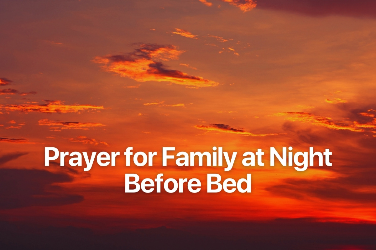 Prayer for Family at Night Before Bed