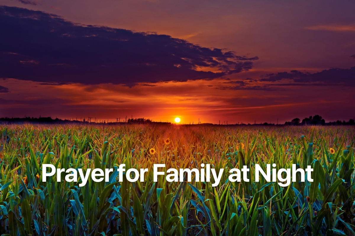 Prayer for Family at Night