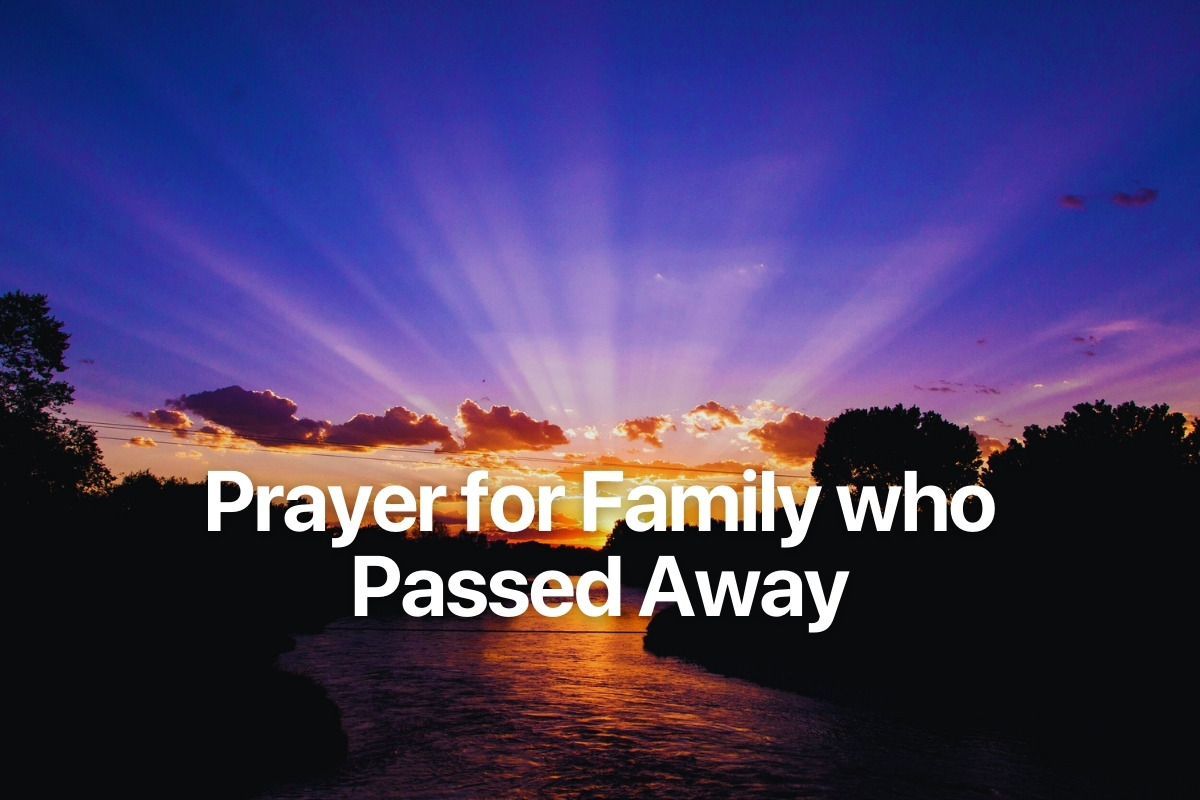 Prayer for Family who Passed Away