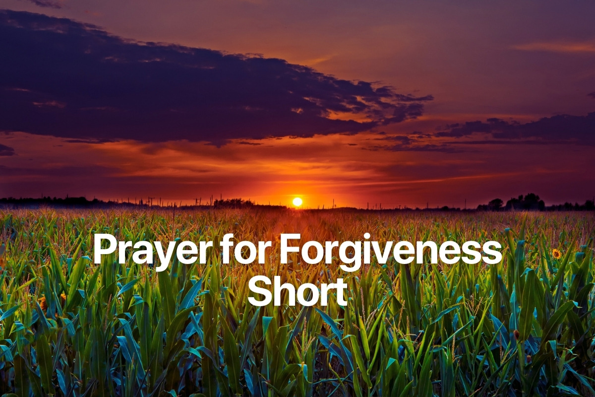 Prayer for Forgiveness Short