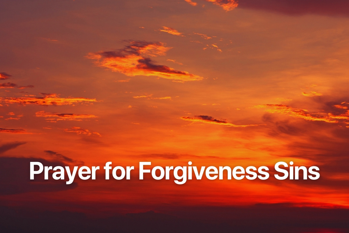 Prayer for Forgiveness Sins