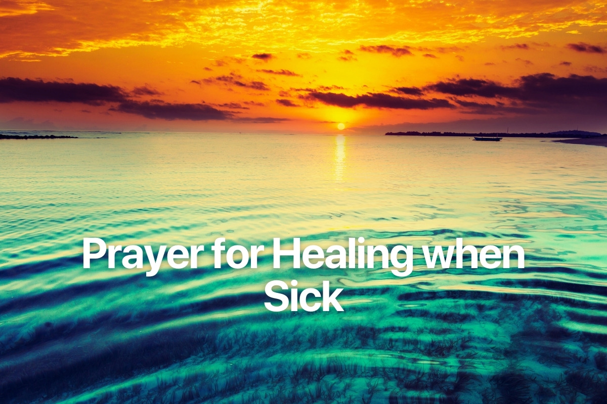 Prayer for Healing when Sick