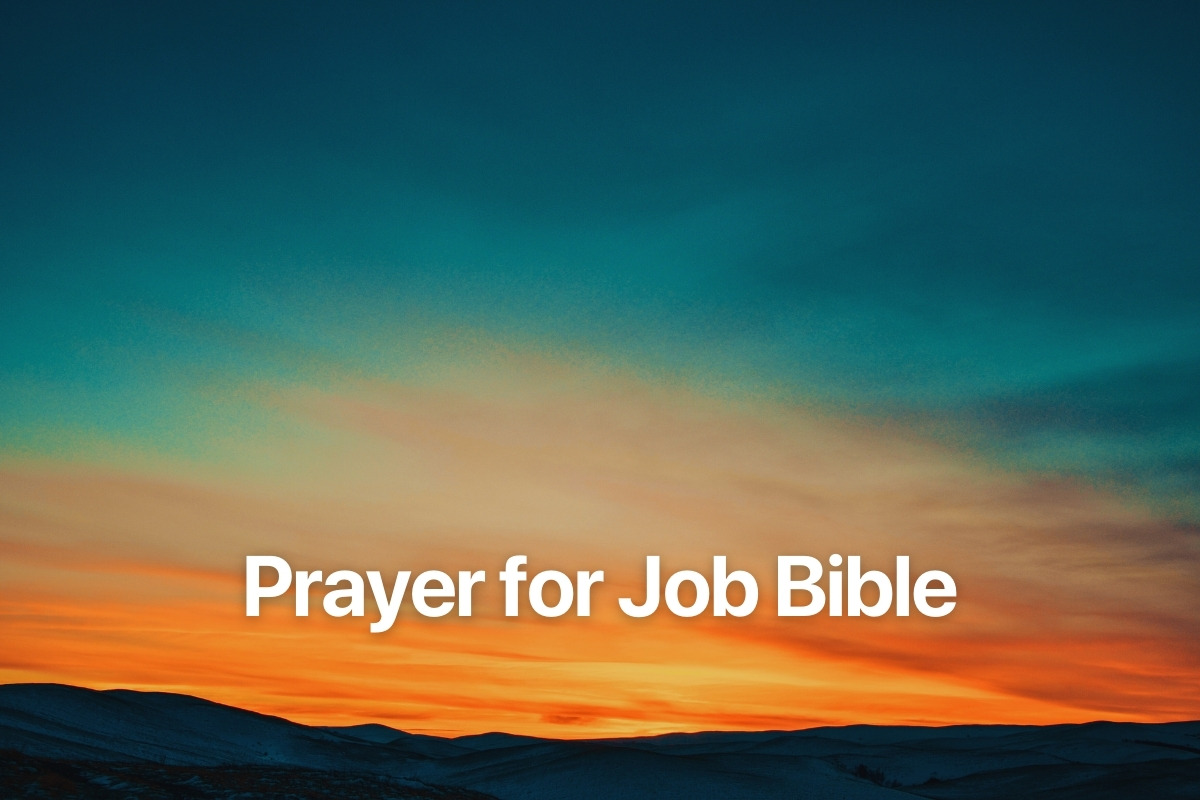 Prayer for Job Bible