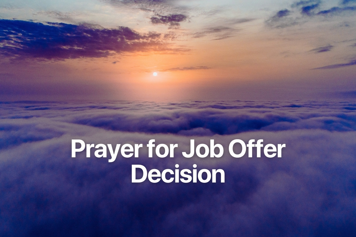 Prayer for Job Offer Decision