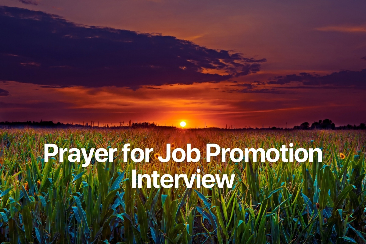 Prayer for Job Promotion Interview