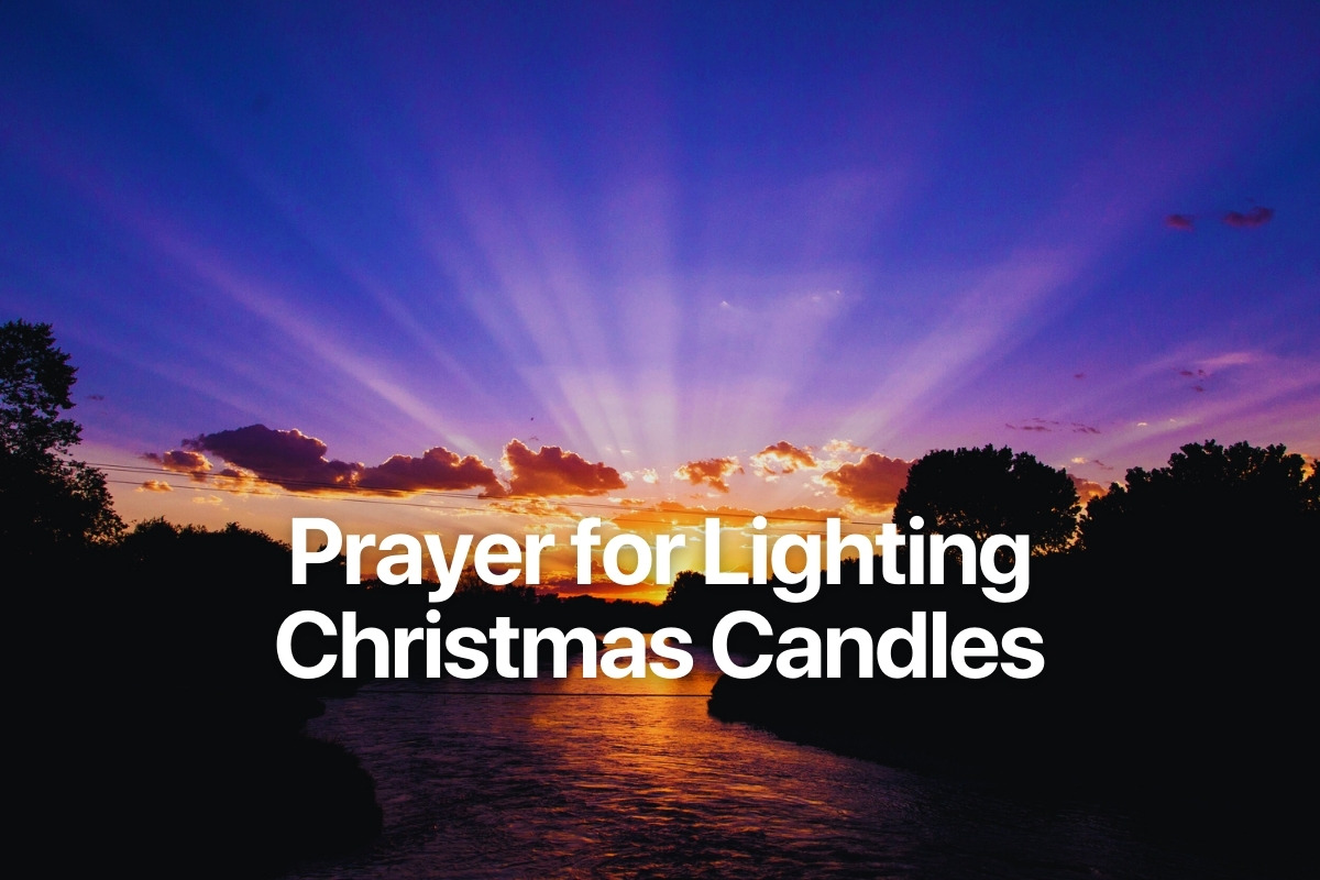 Prayer for Lighting Christmas Candles