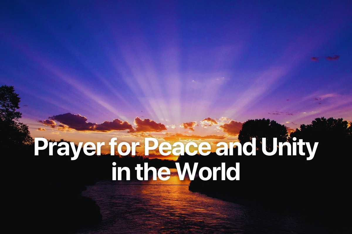 Prayer for Peace and Unity in the World