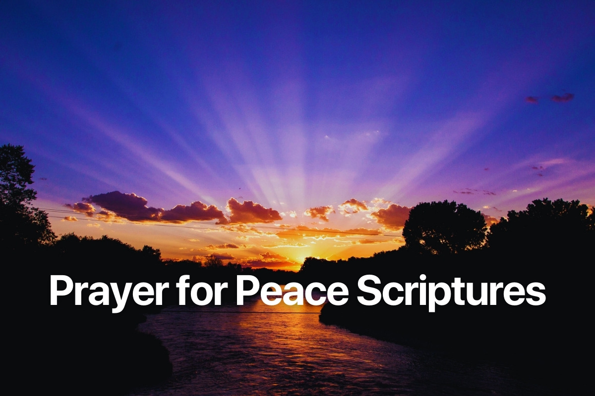Prayer for Peace Scriptures