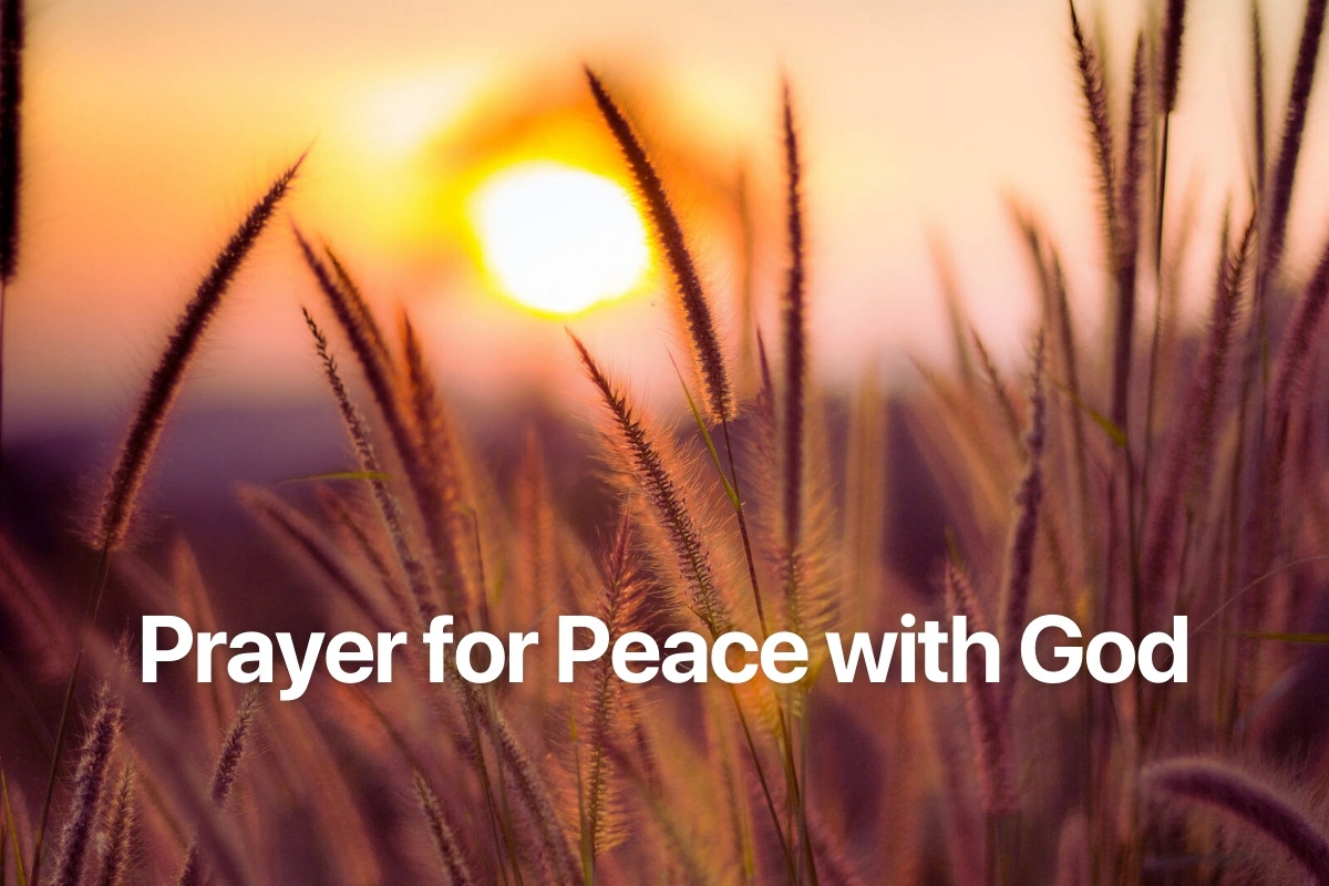 Prayer for Peace with God
