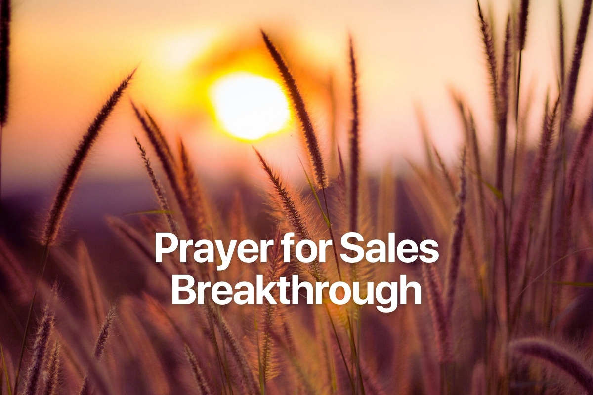 Prayer for Sales Breakthrough