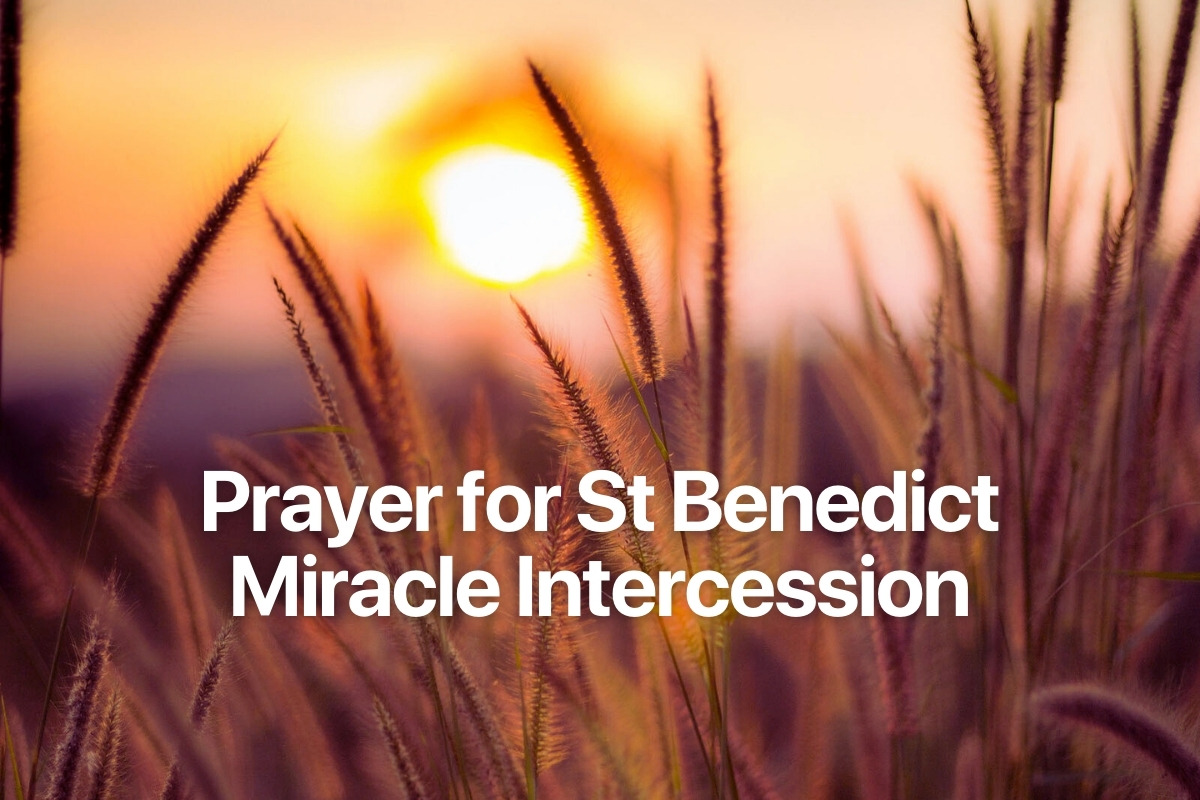Prayer for St Benedict Miracle Intercession