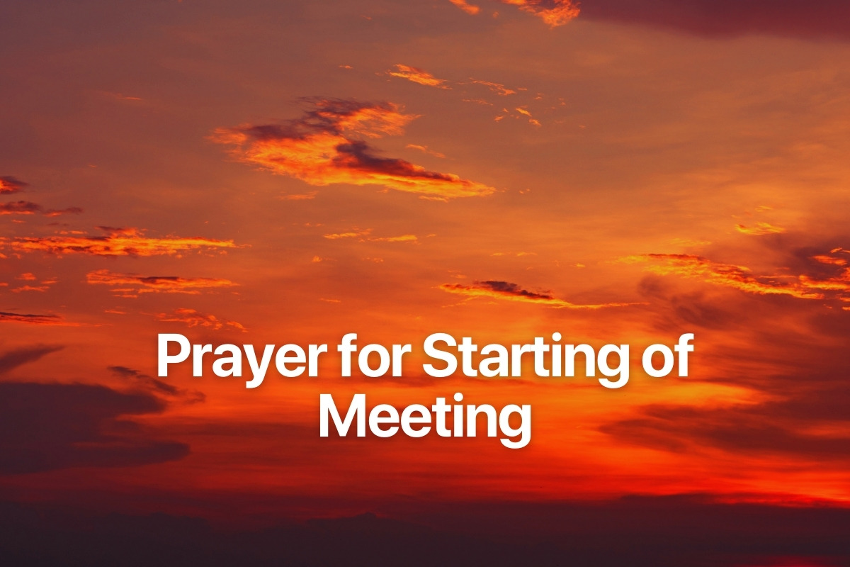 Prayer for Starting of Meeting