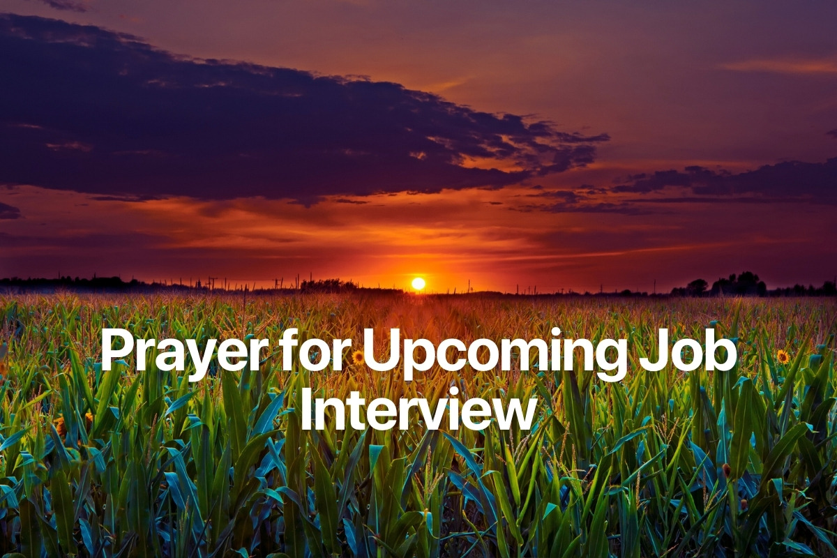 Prayer for Upcoming Job Interview