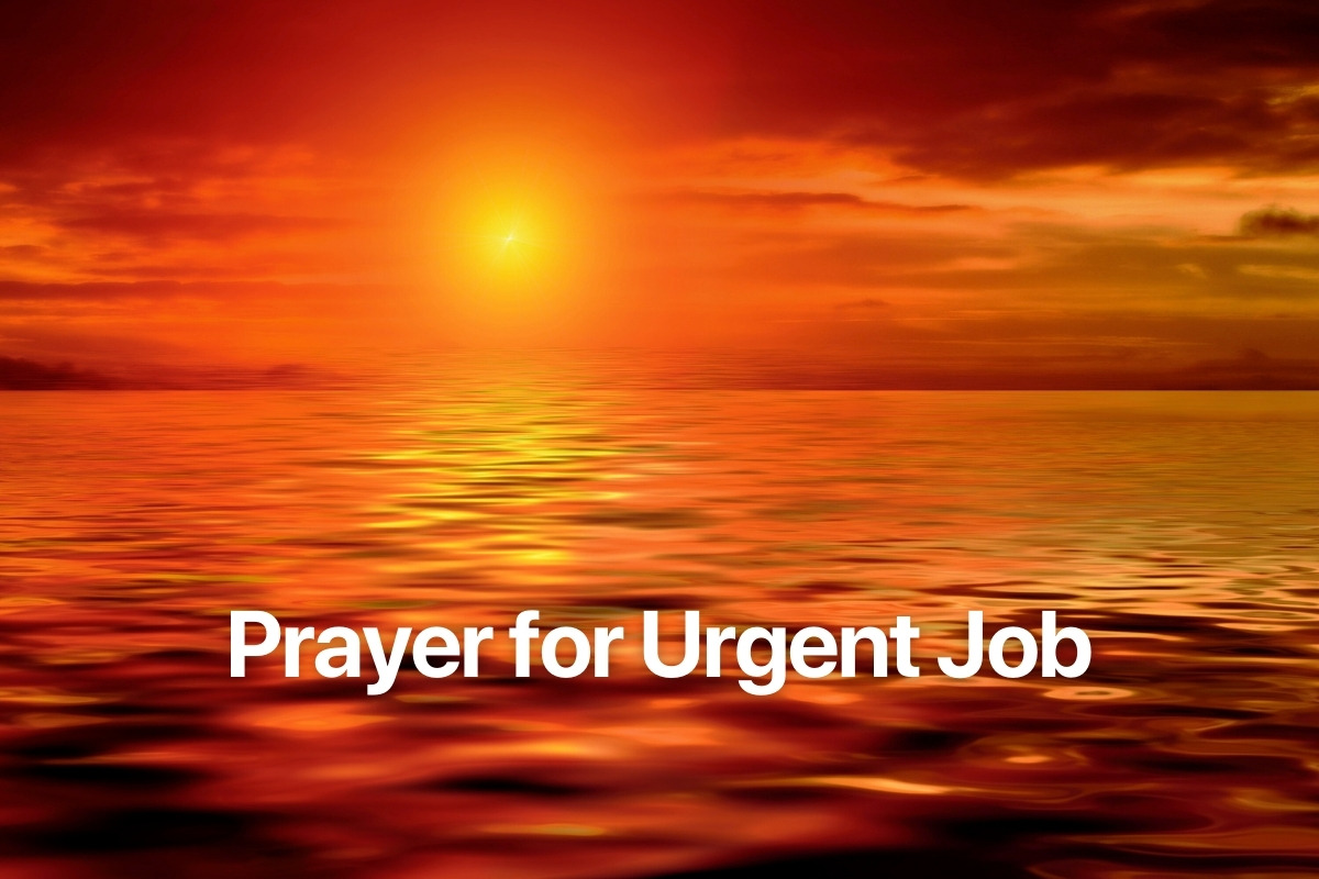 Prayer for Urgent Job
