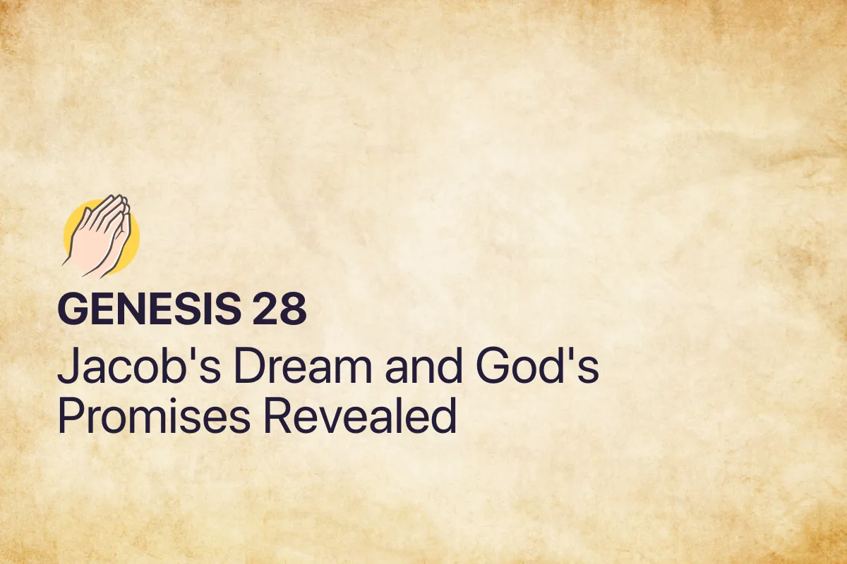 Genesis 28: Jacob's Dream and God's Promises Revealed