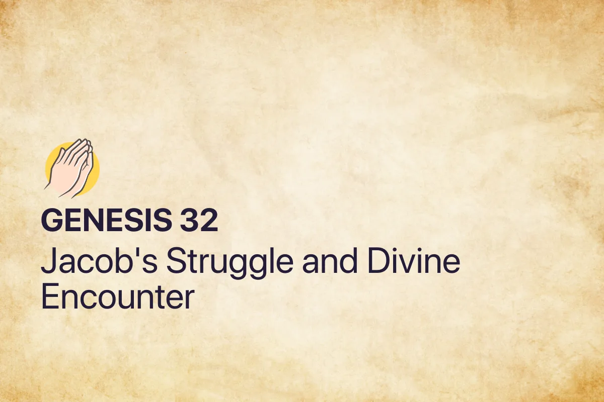 Genesis 32: Jacob's Struggle and Divine Encounter