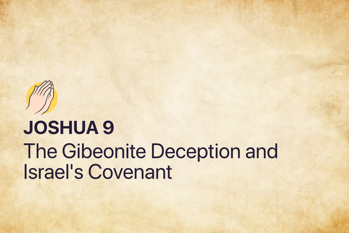 Joshua 9: The Gibeonite Deception and Israel's Covenant